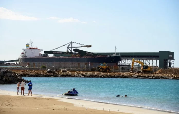 Representational photo. A ship is loaded with iron ore at the port in Geraldton, Western Australia, December 3, 2012. REUTERS
