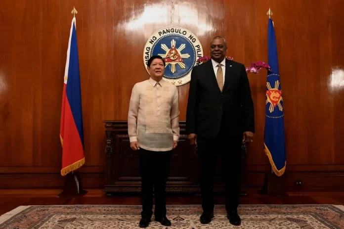 U.S. Defense Secretary Lloyd Austin III meets Philippines President Ferdinand 